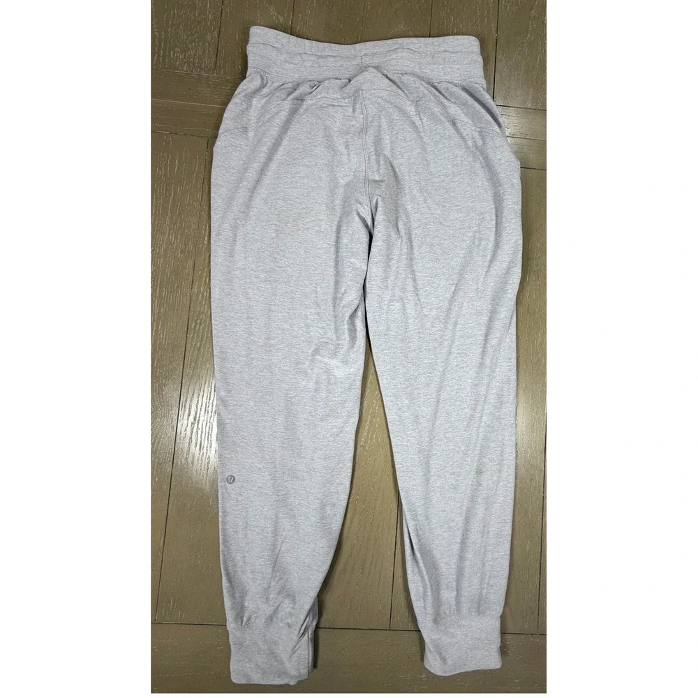 Lululemon Ready To Rulu High Rise Jogger Womens 8 Gray Drawstring Pants W5EKLS